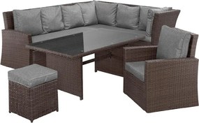 Set luxos mobilier de grădină din ratan Avenberg FIRENZE