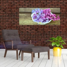 Tablou cu decorațiune din lavanda (120x50 cm)