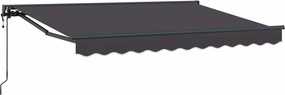 vidaXL Cort electric retractabil Antracit 3,5 x 2 m