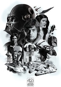 Poster Star Wars - 40 de ani