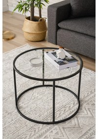 Măsuță de cafea Berlin Black, 60 cm