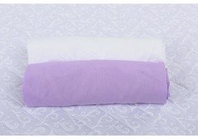 Set 2xCearceaf cu elastic pt patut de 140x 70 cm alb+lila