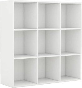 vidaXL Bibliotecă, alb, 98x29x97,5 cm, lemn prelucrat