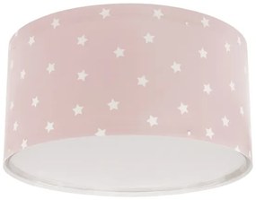 Plafonieră pentru copii STAR LIGHT 2xE27/60W/230V roz Dalber 82216S