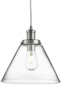 Lustra / Pendul design modern Pyramid crom/clar 3228CC SRT