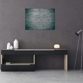 Tablou pe sticlă cu perete din cărămidă (70x50 cm)
