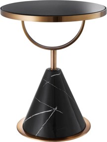 Masuta laterala design LUX Park Lane, cupru/ negru 113805 HZ