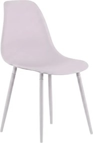 Scaun bucatarie OSAKA plastic, roz gri