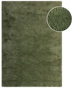 Blană verde-închis sintetică 160x230 cm Faroe Wool Look Fur – Flair Rugs