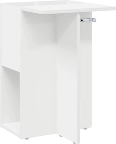 vidaXL Masă laterală Alb 35 x 40 x 55 cm Lemn compozit