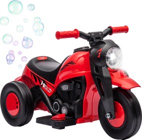 AIYAPLAY Motocicletă electrică pentru copii, 6V cu muzică și bule, 2,5-3 km/h, pentru copii 2-5 ani | Aosom Romania