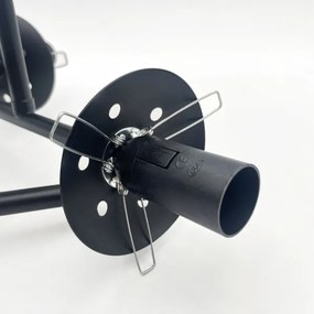 Brilagi - Lustră aplicată MALIVA 3xE14/15W/230V negru/transparent