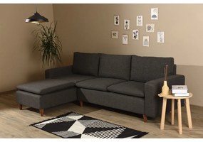 Colțar gri (cu colț pe partea stângă ) Lungo – Balcab Home