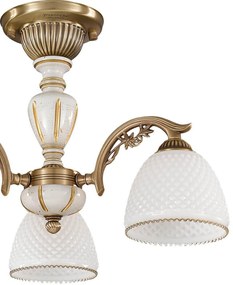 Lustra aplicata clasica din alama 3 brate design italian 8606