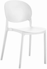 Scaun din plastic alb RAWA