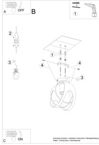 Lustră aplicată TULOS 1xE27/60W/230V albă Sollux SL.1082