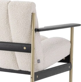 Canapea eleganta design LUX Elan, Boucle crem