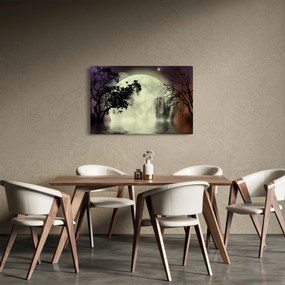 Tablou - Lună plină deasupra apei (90x60 cm)
