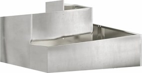 vidaXL Vază pentru Grădină Argintiu 80 x 80 x 50 cm Oţel inoxidabil