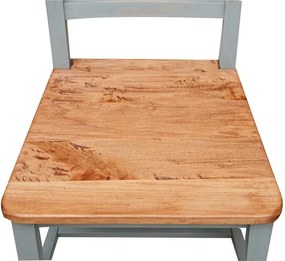 Scaun, L45 43 H92 cm, cu sezut din lemn masiv