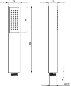 Para de dus Deante Square crom