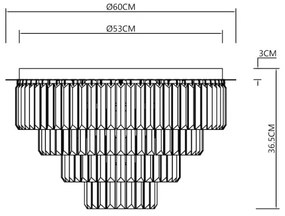 Plafonieră MILANO 9xE14/40W/230V auriu