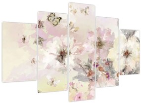 Tablou - Flori,pictură (150x105 cm)