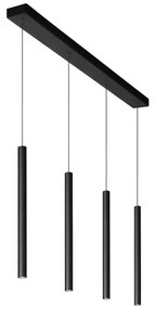 Lustră dimabilă pe cablu Lucide 74403/04/30 LORENZ 4×LED/4W/230V neagră