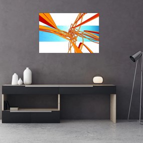 Tablou - Linii împletite, abstracție (90x60 cm)