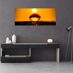 Tablou - Picături din sticlă (120x50 cm)