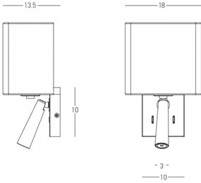 Aplica Dormitor  H73 Zambelis E27, Alama, Grecia