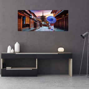 Tablou - Femeie asiatică (120x50 cm)