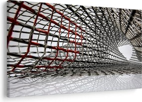 Tablou cu construcție din fier (90x60 cm)
