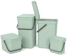 Cos de gunoi colectare selectiva Brabantia Sort&Go 1005520, 3 L, Maner, Verde deschis