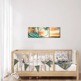 Tablou - Val (cu ceas) (90x30 cm)