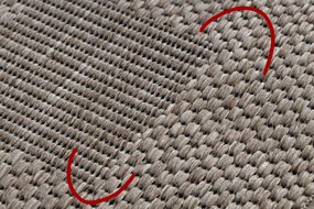 Covor sisal Floorlux 20079 Pătrat argintiu si negru - SECUNDAR-COTATI PRODUSUL