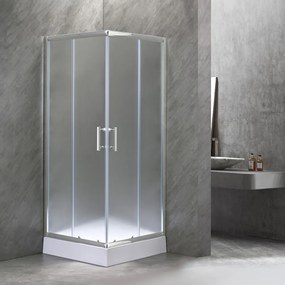 Cabină de duș pătrată Spirit Matt 80x80x194 cm cu cădiță de duș din acril armat