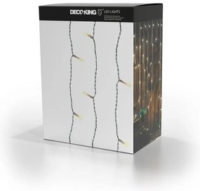 Extensie ghirlandă luminoasă cu LED DecoKing Christmas, lungime 1 m, 200 beculețe