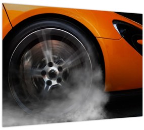 Tablou - Mașină sport portocalie (70x50 cm)