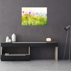 Tablou - Flori de luncă (70x50 cm), în 40 de alte dimensiuni noi