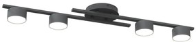 Plafonieră FRAGMENT 4xGX53/12W/230V negru