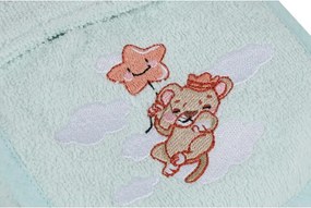 Halat pentru copii verde mentă pentru 1-2 ani din bumbac Aslan – Foutastic