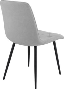 Scaun LIBRA PLATINUM GREY gri cu picioare negre
