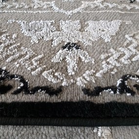 Covor negru elegant în stil vintage Lăţime: 80 cm | Lungime: 150 cm