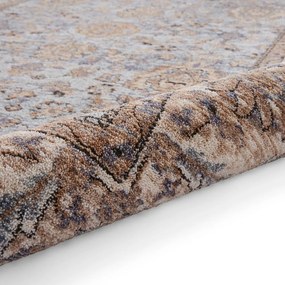 Covor tip traversă albastru/crem 80x300 cm Vintage – Think Rugs