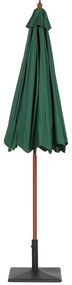 Umbrelă de grădină 270 cm TRATORIA II (poliester) (verde). 1019449