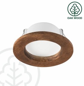 LED Spot WOODY 5,5W 230V 4000K cireș Ø10 cm