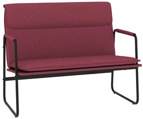 351354 vidaXL Bancă, roșu vin, 100x64x80 cm, textil