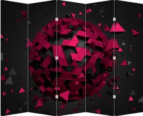 Paravan - Abstracție 3D (210x170 cm)
