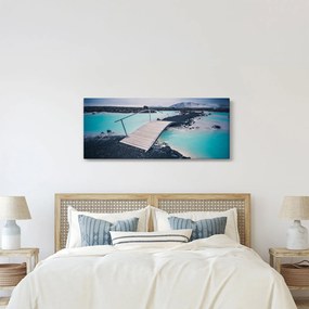 Tablou cu pod din lemn (120x50 cm)